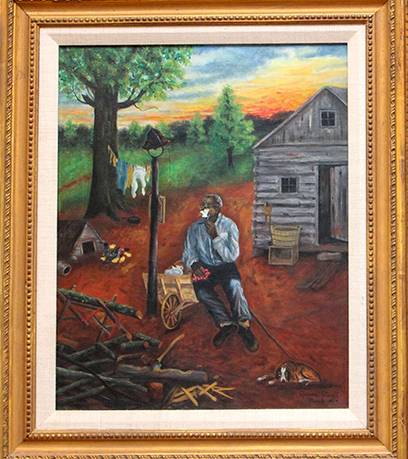 星期六晚上，一個拿著剃刀的男人。